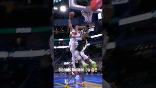 GIANNIS Gets POSTERIZED 😱 sports nba giannisposterizer [upl. by Ruthie]