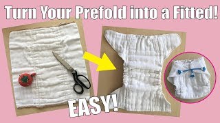 HOW TO MAKE A FITTED CLOTH DIAPER TUTORIAL  PATTERN [upl. by Blader]