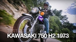 TEST RETRO  Kawasaki 750 H2 1973 [upl. by Ial827]