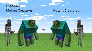 Engender Mutant Creatures vs Mutant Creatures Minecraft Mob Battle Java Edition 1122 [upl. by Ivett298]