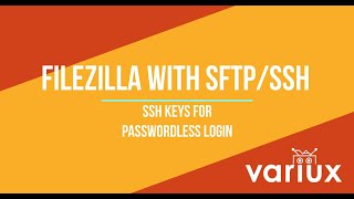 Connect to SFTP with FIleZilla using SSH Key [upl. by Llebanna330]