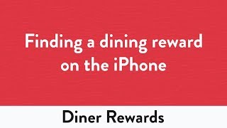 Finding A Dining Reward on the iPhone [upl. by Jarad18]