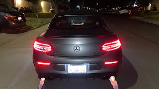 Mercedes AMG C43 Revs w Performance Exhaust Pops and Burbles [upl. by Enyahc]