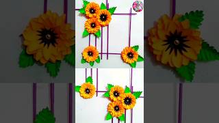 paper flowers wall hanging idea  a4 biththi sarasili mal nirmana [upl. by Akedijn675]