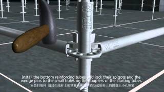 introduction of the indoor ringlock scaffolding [upl. by Negris]