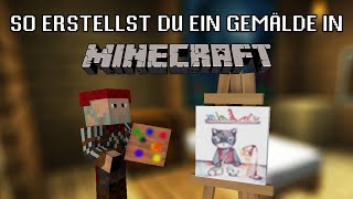 Minecraft  Wie erstelle ich ein Gemälde ⛏️  Nitrado Tutorial [upl. by Yasmine]