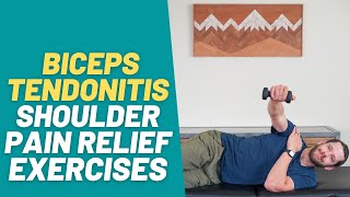 The 8 BEST Exercises for Biceps Tendonitis Shoulder Pain Relief  PT Time with Tim [upl. by Oidivo]