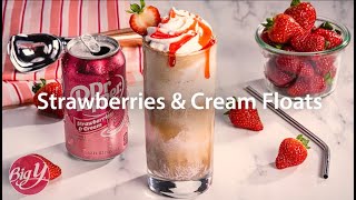 Strawberries amp Cream Floats Recipe [upl. by Eseyt139]