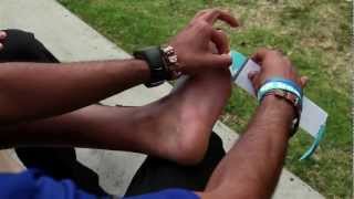 SpiderTech Ankle Precut Kinesiology Tape Instructions [upl. by Hutt136]