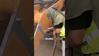 Using a sandblasting machine to remove rust from machinery shorts [upl. by Nybbor]