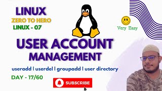 Day 1760 Master Linux User Management  USERADD USERMOD USERDEL  USERGROUP [upl. by Vogeley]