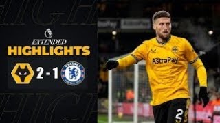 Wolves vs Chelsea 21 Extended Highlights  Premier League 24122023 [upl. by Knoll]