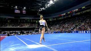 Shawn Johnson  Floor Exercise  2008 Visa Championships  Day 2 [upl. by Lalat]