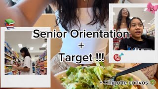 Back 2 School 📚  Senior Orientation  Lunch convos 🥗  Target shopping  haul 🎯 [upl. by Dionne]