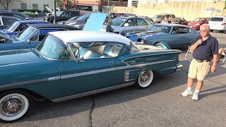 Great BARN FIND  1958 Chevy Impala  Downers Grove Cruise Nights [upl. by Zelda]