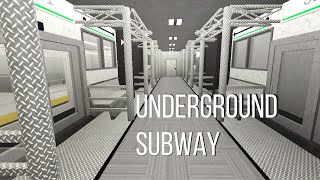 Underground Subway  Speedbuild  Bloxburg  City Speedbuild Series Ep 6 [upl. by Noiwtna]