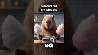 Capybara làm kẹo bông gòn reviewphim chuyencuaai phimhoathinh capybara [upl. by Helbonia782]