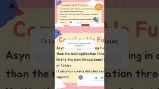 CompletableFuture Introduction java interview coding multithreadinginjava [upl. by Etnuad]