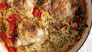 One Pan Orzo Chicken [upl. by Limaj]