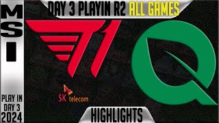 T1 vs FLY Highlights ALL GAMES  MSI 2024 Play Ins Round 2 Day 3  T1 vs FlyQuest [upl. by Intisar]