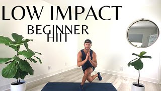 15 Minute LOW IMPACT FULL BODY HIIT for BEGINNERS no equipment at home [upl. by Adekan]