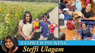 Flowering Picking Vlog in Tamil  Athai visits us  Alandras 1st movie in Theater [upl. by Ayhdiv]