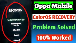 Oppo Mobile Recovery problem Oppo phone recovery mode problem solution Recovery mode problem solve [upl. by Sylvia]