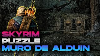 Skyrim Puzzle  El muro de alduin  Templo del refugio Celestial [upl. by Siurtemed828]