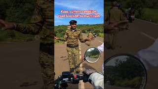 KAAS Road blocked to much rush kaas flowers shorts viralvideo trending [upl. by Sallee]