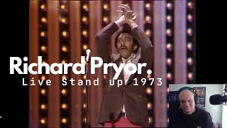 FIRST TIME REACTING TO Richard Pryor Stand Up  The Midnight Special  August 17 1973 [upl. by Hera]