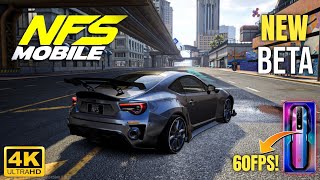 NEED FOR SPEED MOBILE NEW BETA IS HERE Gameplay on Android MAXGRAPHICS 4K [upl. by Sirtimid680]