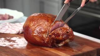 How to Carve a Ham  Real Simple [upl. by Annahoj115]