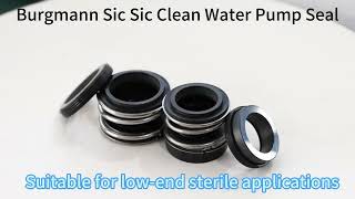 Sic Sic Clean Water Rubber Bellows Pump Seal Replace MG seal [upl. by Aiciled]