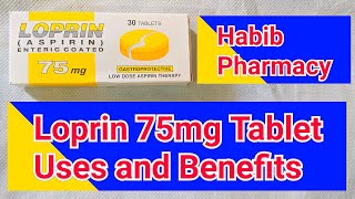 Loprin tablet uses in urdu  Loprin 75mg Tablet benefits and side effects in urdu [upl. by Lody]