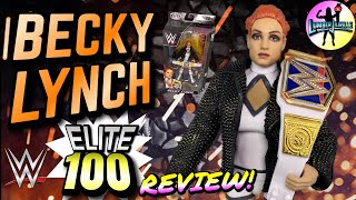 Becky Lynch WWE Elite 100 Review WWE Wrestling Figure Review [upl. by Lasko588]