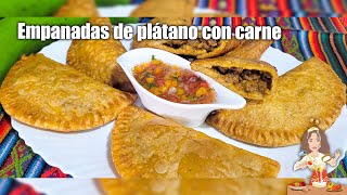 EMPANADAS DE VERDE RELLENAS DE CARNE🥟🇪🇨 [upl. by Airom]