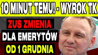 10 MINUT TEMU ZMIANY DLA EMERYTÓW OD 1 GRUDZIEŃ 2024 DATY I KWOTY PŁATNOŚCI ZUS – SPRAWDŹ TERAZ [upl. by Raseda]