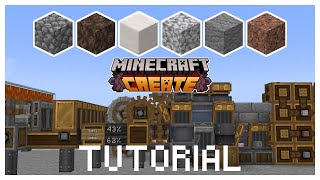 CREATE QuartzAndesite Farm  Create 1192  tutorial minecraft [upl. by Ikkir]