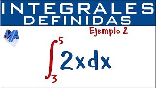 Integrales definidas  Ejemplo 2 [upl. by Baal]