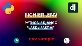 Fichiers env en Python  Exemple de fichier env avec Django  Variables denvironnement Django [upl. by Ynatsed]