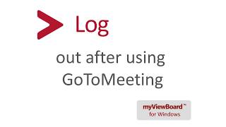 Log out after using GoToMeeting [upl. by Htaras]