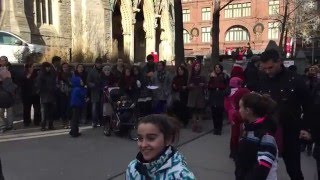 Montreal Bible Baptist Church  Caroling Dec 12 2015  Downtown Montreal [upl. by Htebazileharas]