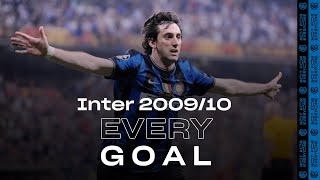 EVERY GOAL  INTER 200910  Milito Etoo Sneijder Stankovic Maicon and many more ⚽⚫🔵😮 [upl. by Yzus]