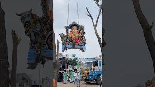 Ganesh immersion process at TankBund Hyderabad ganeshnimajjanam ganpatibappamorya ganpativisarjan [upl. by Esinyl841]