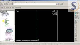 VM 01 Statically Indeterminate Reaction Force Analysis Ansys APDL [upl. by Husain]