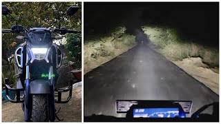 HEADLIGHT check FZSV4  Night Driving  Full REVIEW ✅ [upl. by Ikik43]