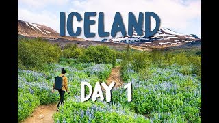 ICELAND VLOG DAY ONE  PICKING UP OUR COZY CAMPER GLYMUR  ARNARSTAPI [upl. by Bala]