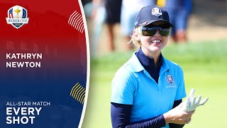 Kathryn Newton  Every AllStar Match Shot  2023 Ryder Cup [upl. by Eyahs]