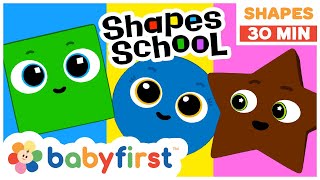 New Show  Shapes School  Educational videos for kids  Learning Shapes for kids  Baby First TV [upl. by Ahsille322]