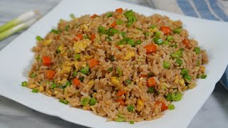 Arroz Frito Estilo Chino  Receta Básica y Súper Fácil  Mi Cocina Rápida [upl. by Attoynek210]